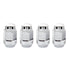 McGard Hex Lug Nut (Cone Seat Bulge Style) M12X1.5 / 3/4 Hex / 1.45in. Length (4-Pack) - Chrome