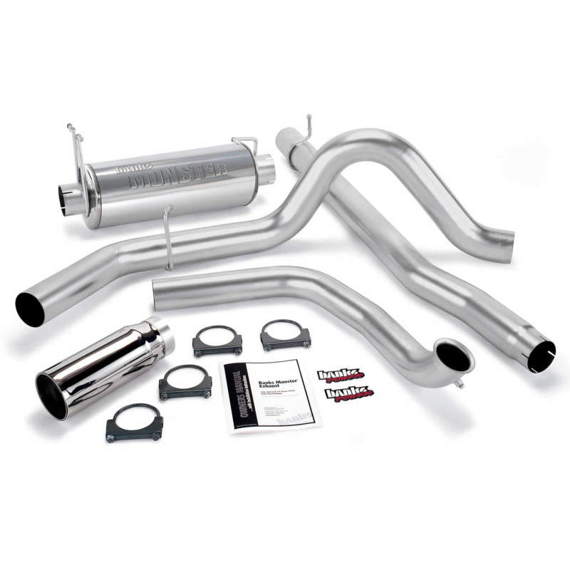 Banks Power Monster Exhaust System 00-03 Ford 7.3L Excursion SS Single Exhaust w/ Chrome Tip 48653