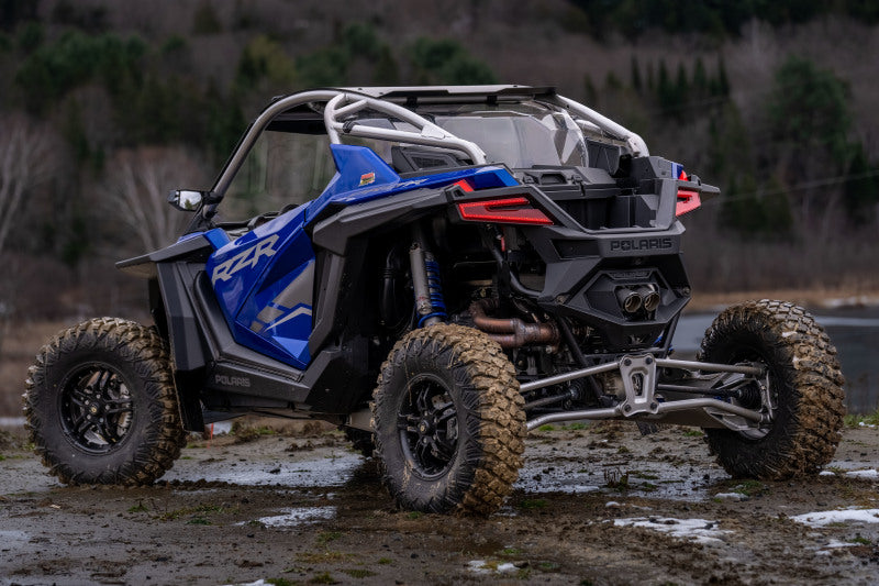 MBRP 22-23 Polaris RZR Pro R Single Slip-on Dual Outlet Perf Series AT-9533PT