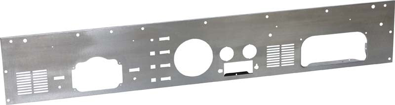 Kentrol 77-86 Jeep CJ Dash Panel (with radio opening) Brushed Silver