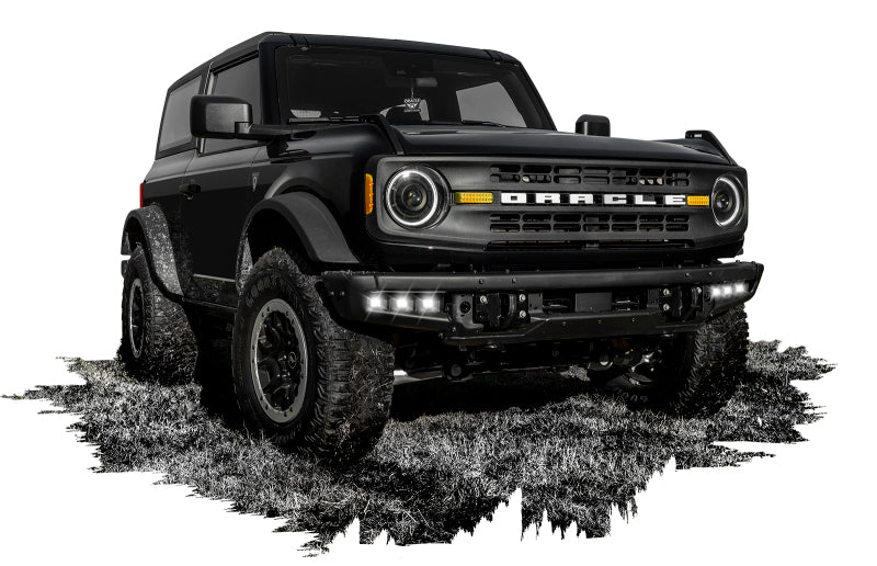 ORACLE Lighting Triple White LED Fog Light Kit for 21-22 Ford Bronco Steel Bumper 5890-001