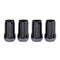 McGard SplineDrive Lug Nut (Cone Seat) M14X1.5 / 1.648in. Length (4-Pack) - Black (Req. Tool)