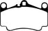 EBC 03-05 Porsche 911 (996) (Cast Iron Rotor only) 3.6 Carrera 4S Yellowstuff Front Brake Pads