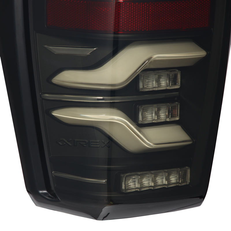 AlphaRex LUXX LED Taillights Black for 16-21 Toyota Tacoma 680090