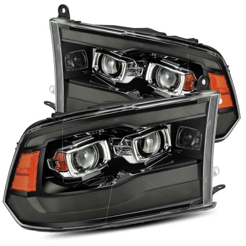 AlphaRex LUXX Projector Headlight Plank Style Jet Black for 09-18 Ram 1500HD 880540