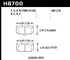 Hawk 06-07 Subaru WRX Performance Ceramic Front Brake Pads