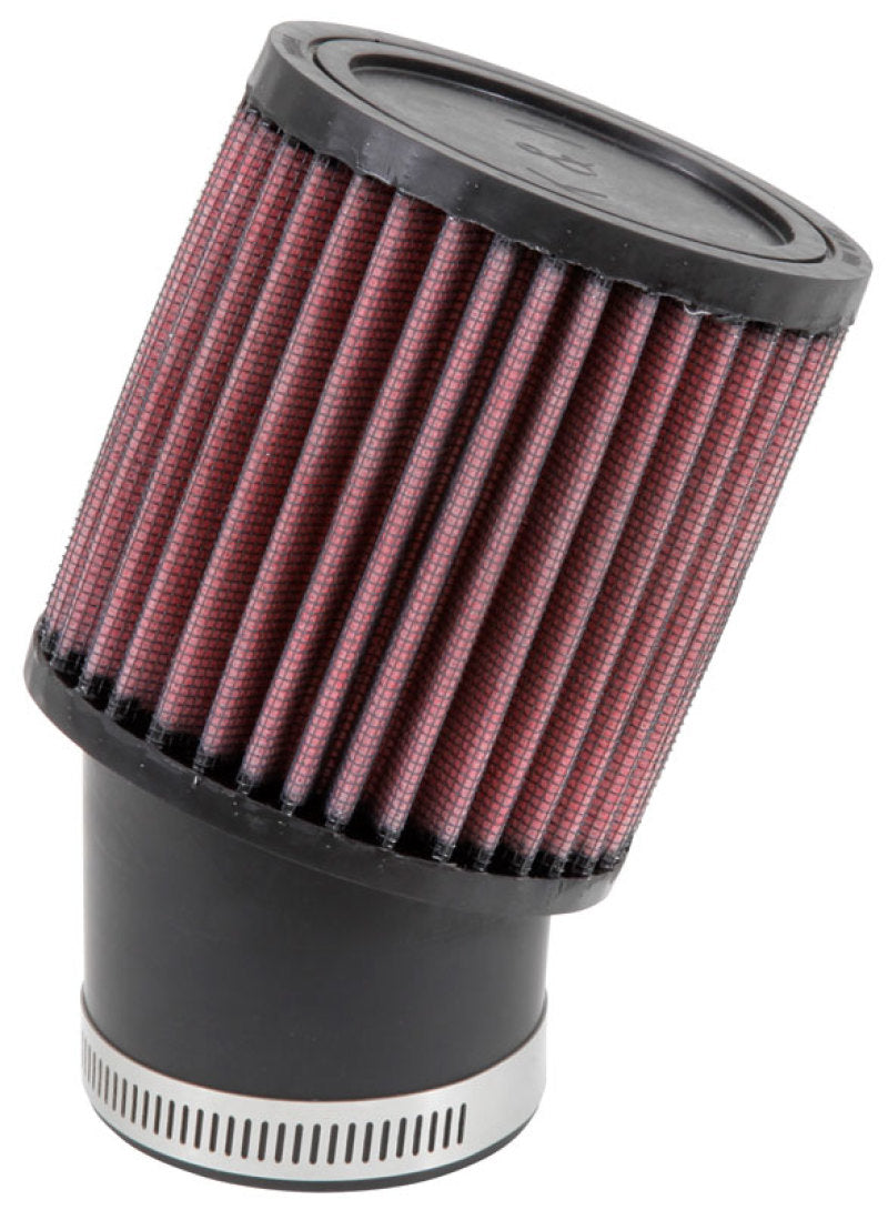 K&N High-Flow Original Universal Rubber Round Straight Filter 2-7/16"20 DEG FLG,3-3/4"OD,4"H RU-1750