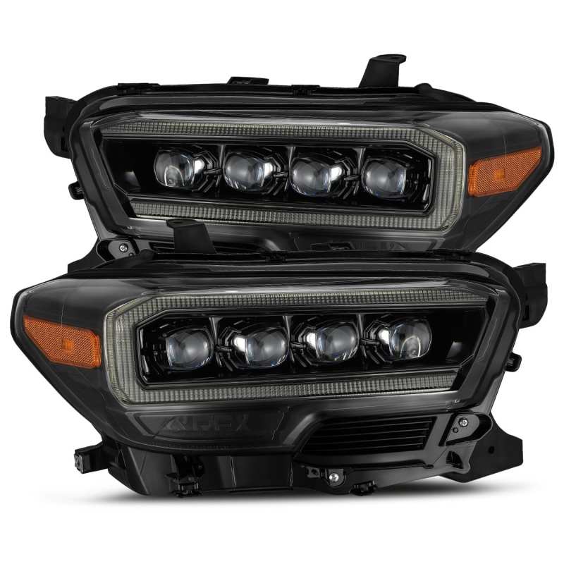 AlphaRex NOVA LED Projector Headlight Plank Style Alpha Black for 16-20 Toyota Tacoma 880705