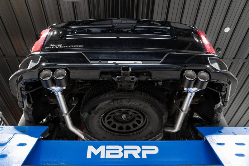 MBRP 3" Cat-Back 2.5" Dual Split Rear, 19-21 Chevy Silverado 1500 6.2L w/ Quad CF Tips S50053CF