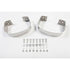 Rugged Ridge 76-95 Jeep CJ / Jeep Wrangler Stainless Steel Rear Bumperettes