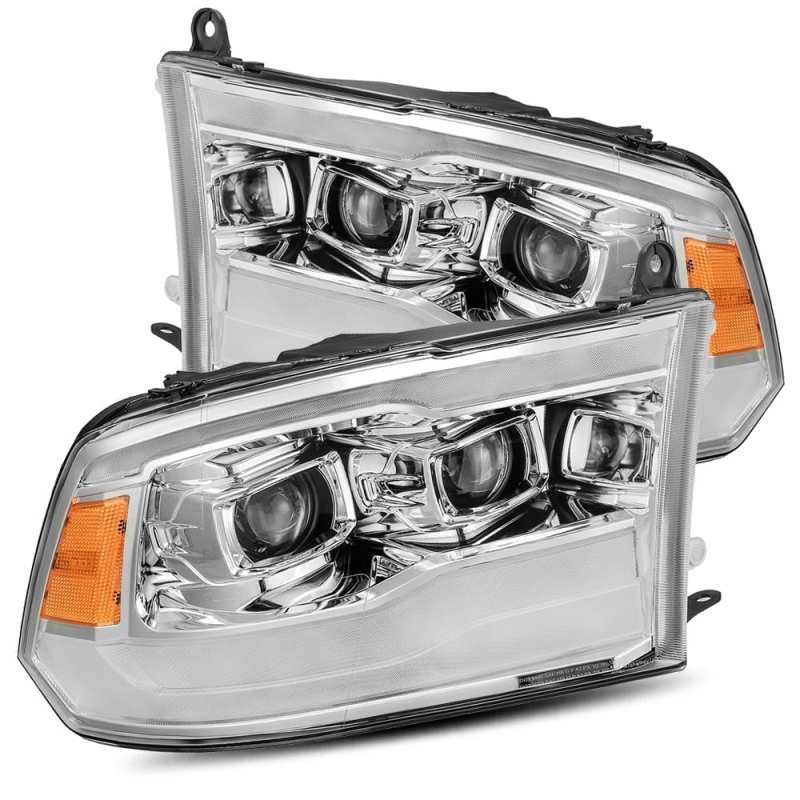 AlphaRex PRO-Series Projector Headlights Plank Style Chrome for 09-18 Dodge Ram 1500HD 880598