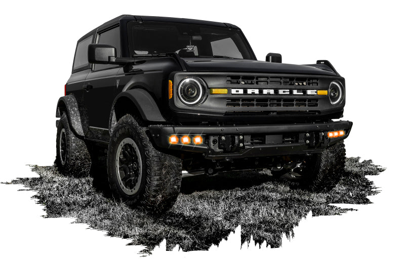 ORACLE Lighting Triple Amber LED Fog Light Kit for Steel Bumper for High 21-22 Ford Bronco 5890-005