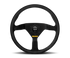 Momo MOD78 Steering Wheel 350 mm - Black Suede/Black Spokes