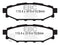 EBC 12+ Subaru BRZ 2.0 (solid rear rotors) Ultimax2 Rear Brake Pads