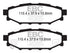 EBC 12+ Subaru BRZ 2.0 (solid rear rotors) Ultimax2 Rear Brake Pads