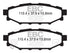 EBC 08-10 Subaru Impreza 2.5 Bluestuff Rear Brake Pads