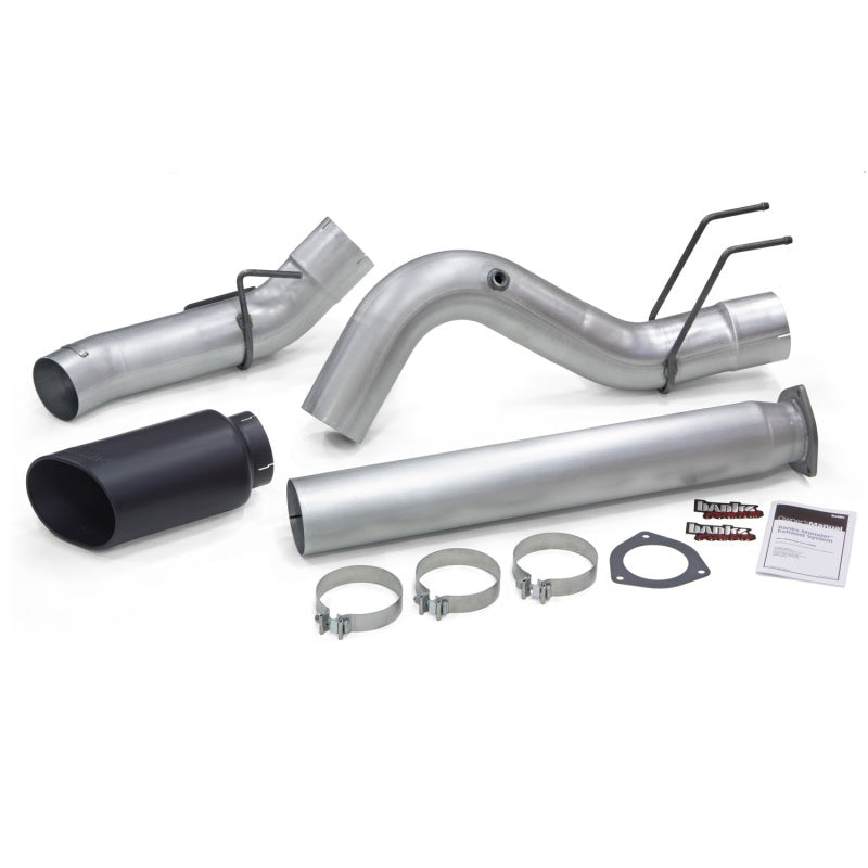 Banks Power Monster Exhaust System - Single Exhaust w/ Black Tip for 2017 Ford 6.7L 5" 49795-B