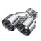 MBRP 4" OD/2.5" Inlet/ 9.55" Length Single wall, Passenger's Side Universal T304 SS Dual Tip - T5177