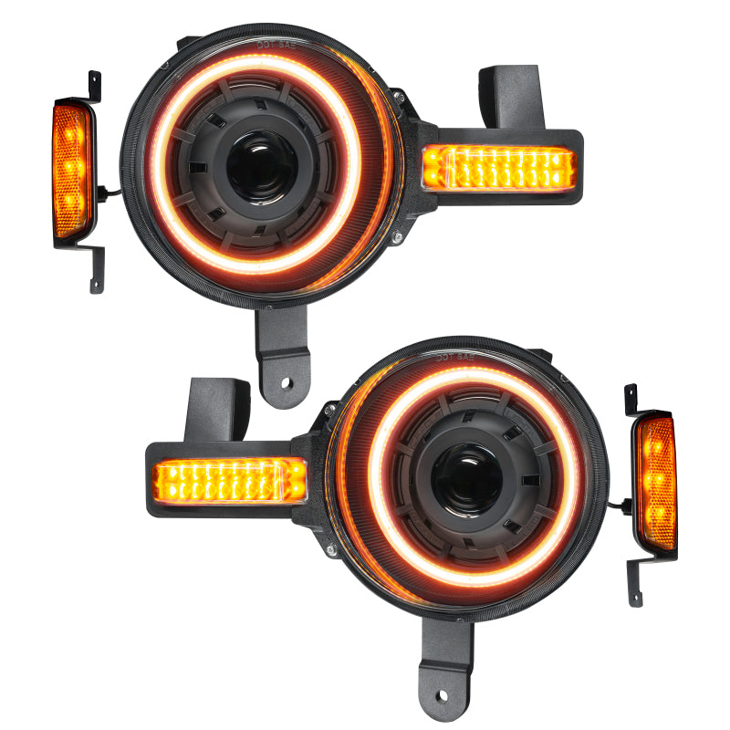 ORACLE Lighting Oculus BI-LED Projector Headlights - Amber for 2021+ Ford Bronco 5886-005