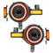 ORACLE Lighting Oculus BI-LED Projector Headlights - Amber for 2021+ Ford Bronco 5886-005