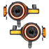 ORACLE Lighting Oculus Amber/White Switchback Bi-LED Projector Headlights for 2021+ Ford Bronco 5886-023