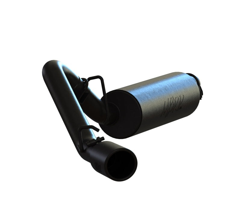 MBRP 2.5" Cat Back Single Side Black Coated Exhaust, STREET PROFILE For 97-99 Jeep Wrangler S5512BLK