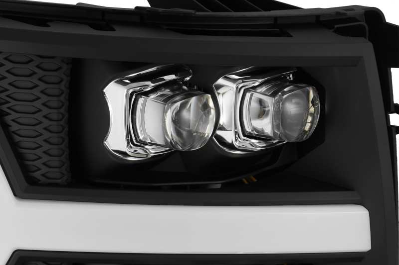 AlphaRex NOVA LED Projector Headlights Plank Style Gloss Black for 07-13 Chevy 1500HD 880208