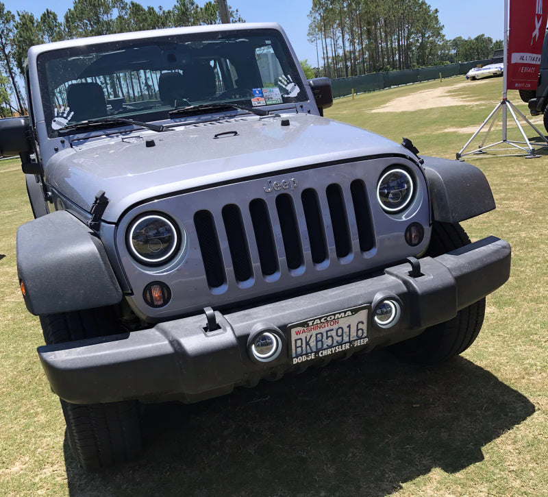 ORACLE Lighting High Powered LED Headlights 7in (Black Bezel) - ColorSHIFT w/No Controller 5769-334