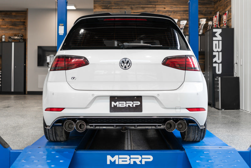 MBRP Single Exit Exhaust Pro Series 15-19 VW Golf R 3" Cat Back w/ Valve Delete S4603304