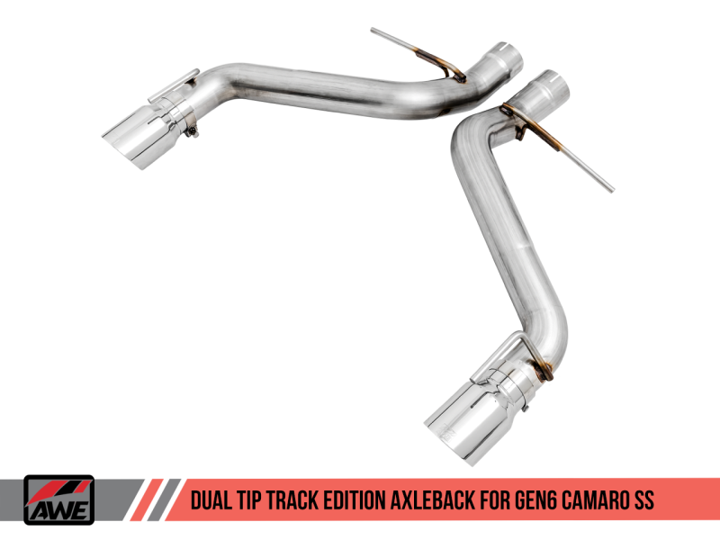 AWE Tuning Axle-back Exhaust Track Edition (Chrome Silver Tips) for Chevrolet Camaro 3020-32049