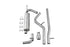 MBRP 2.5"Cat Back Single Rear Exit AL Exhaust For 12-18 Jeep Wrangler/Rubicon 3.6L 2dr/4dr S5526AL