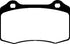 EBC 06-10 Jeep Grand Cherokee 6.1 SRT-8 Greenstuff Rear Brake Pads