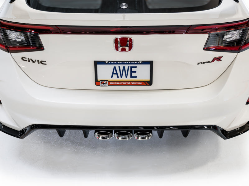 AWE Tuning Touring Edition Exhaust w/ Triple Chrome Silver Tips for 2023 Honda Civic 3015-52287