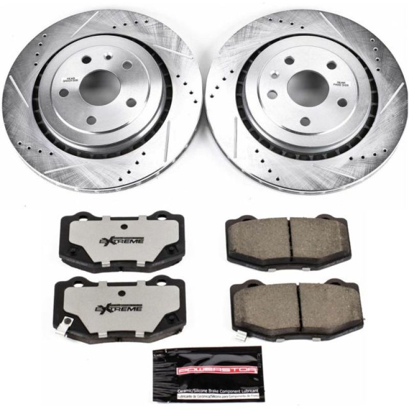 Power Stop 16-18 Cadillac ATS Rear Z26 Street Warrior Brake Kit