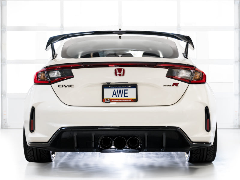 AWE Tuning Touring Edition Exhaust w/ Triple Diamond Black Tips for Honda Civic Type R FL5 3015-53287