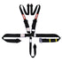 RaceQuip L & L 5pt Ratchet HNR Harness Black