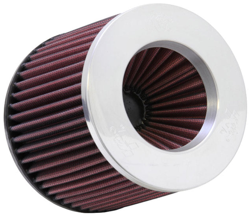 K&N High-Flow Universal Air Filter 3"FLG, 6"B, 5-1/4"T, 5"H w/ Polished Top RR-3003