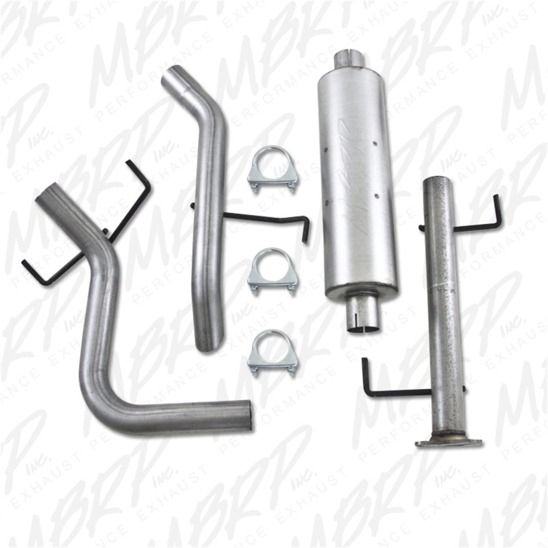 MBRP 2.5"Cat Back AL Single Rear Exit Off-Road Tail No tip For 07-14 Toyota FJ 4.0L V6 S5310AL