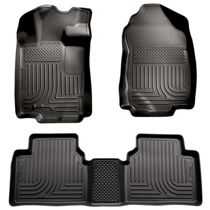 Husky Liners 10-12 Ford Fusion/Lincoln MKZ (FWD) WeatherBeater Combo Black Floor Liners