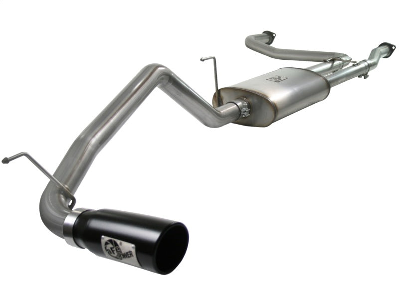 aFe MACHForce XP Exhaust Cat-Back 2.5/3in SS-409 w/ Black Tip 04-12 Nissan Titan V8 5.6L