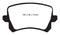 EBC 08-17 Volkswagen Passat CC Yellowstuff Rear Brake Pads