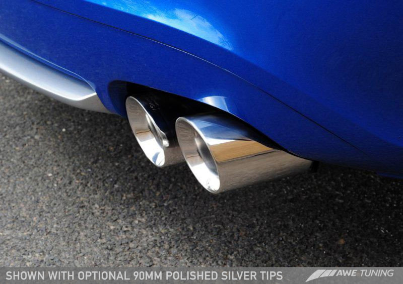 AWE Tuning Touring Edition Exhaust System Polished Silver Tips (90mm) for Audi B8.5 S5 3.0T 3015-42028