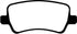 EBC 13-15 Land Rover LR2 2.0 Turbo Yellowstuff Rear Brake Pads