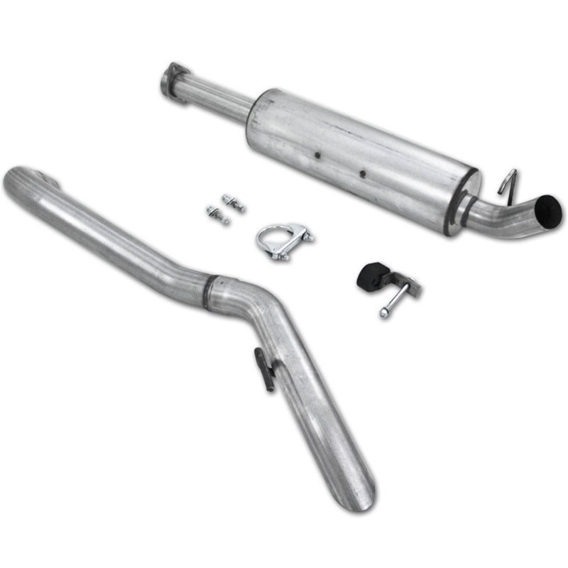 MBRP Exhaust, Single Rear Exit Aluminized for 04-06 Jeep Wrangler (TJ) Unlimited 4.0L I-6 S5520AL