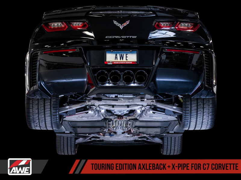 AWE Tuning Touring Edition Axle-Back Exhaust w/Chrome Tips for Chevy Corvette C7 Z06/ZR1 3015-42133