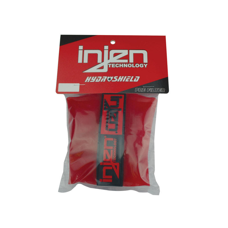 Injen Hydroshield Red Water Repellant Pre-Filter fits X-1015/1018 6.75" Base/5" Tall/5" Top 1034RED