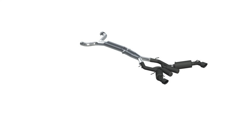 MBRP 3"Dual Cat Back w/4.5"Black OD Tips(Non NPP Models) For 16-24Chevy Camaro SS 6 Speed S7035BLK