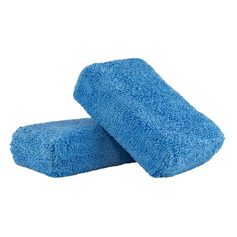 Chemical Guys Premium Grade Blue Microfiber Applicators 2in x 4in x 6in 2 Pack (Set of 24) MIC_292_02