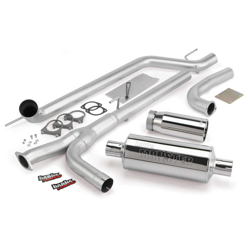 Banks Power Monster Exhaust System Single Exhaust 04-14 Nissan 5.6L Titan (All) w/ Chrome Tip 48123