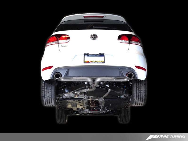 AWE Tuning Performance Catback Exhaust for Mk6 GTI - Chrome Silver Round Tips 3015-32036